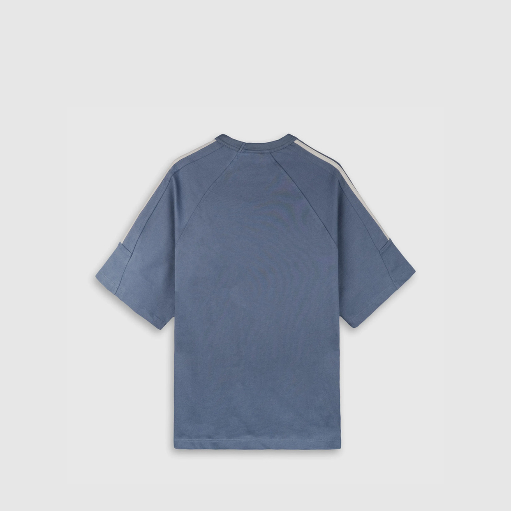 WHOCARES DISTORTED TEE BLUE