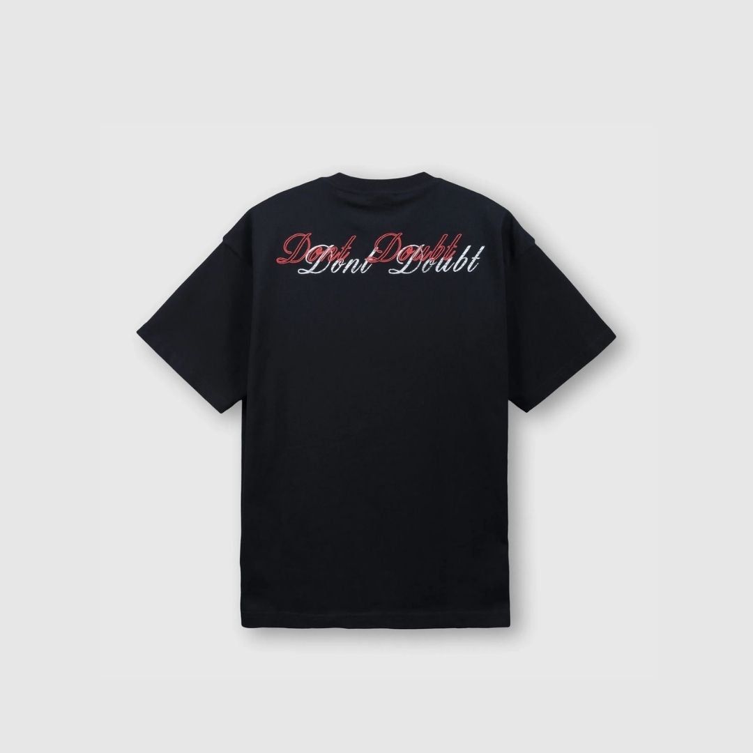 WHOCARES DD VARSITY TEE BLACK