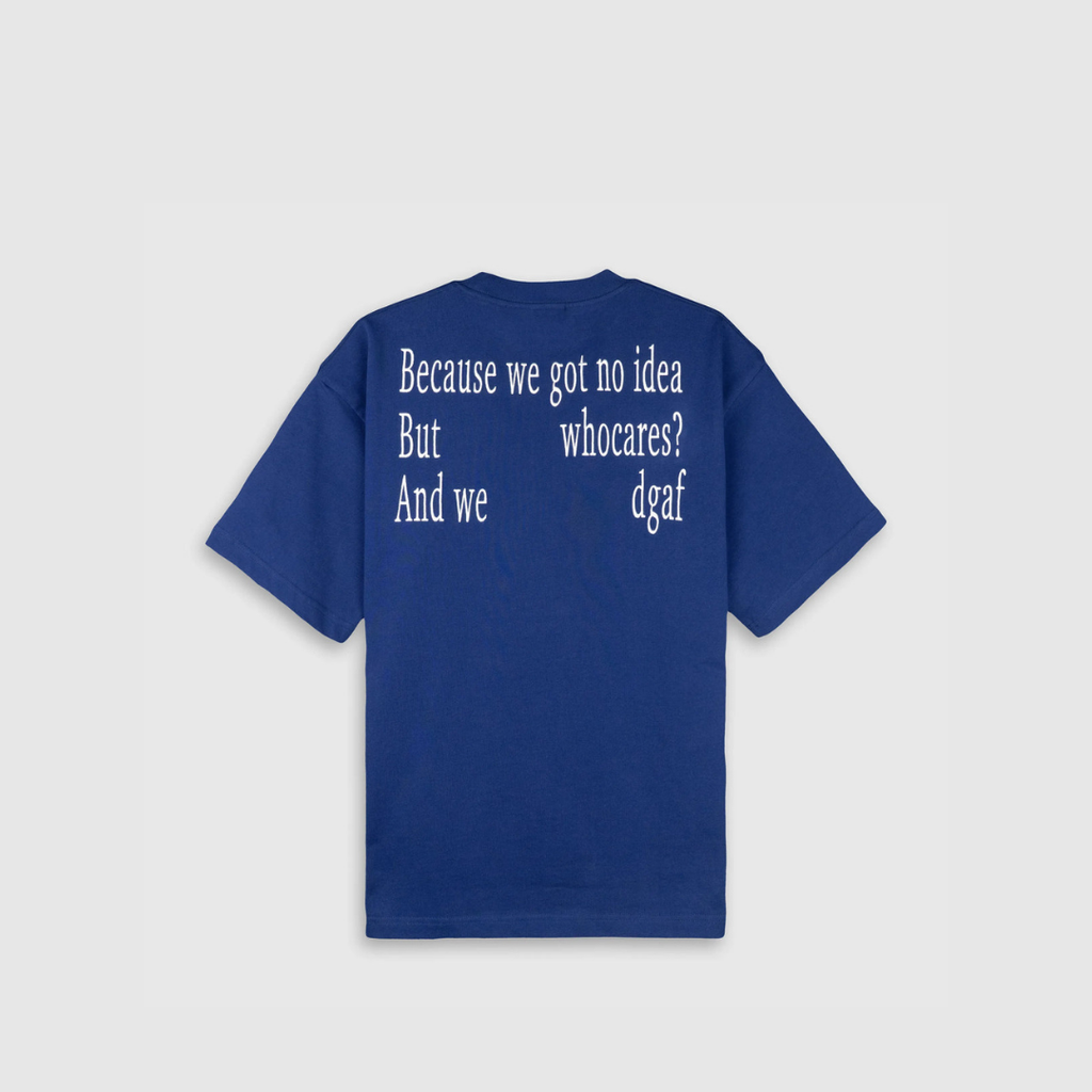 WHOCARES NO IDEA TEE BLUE