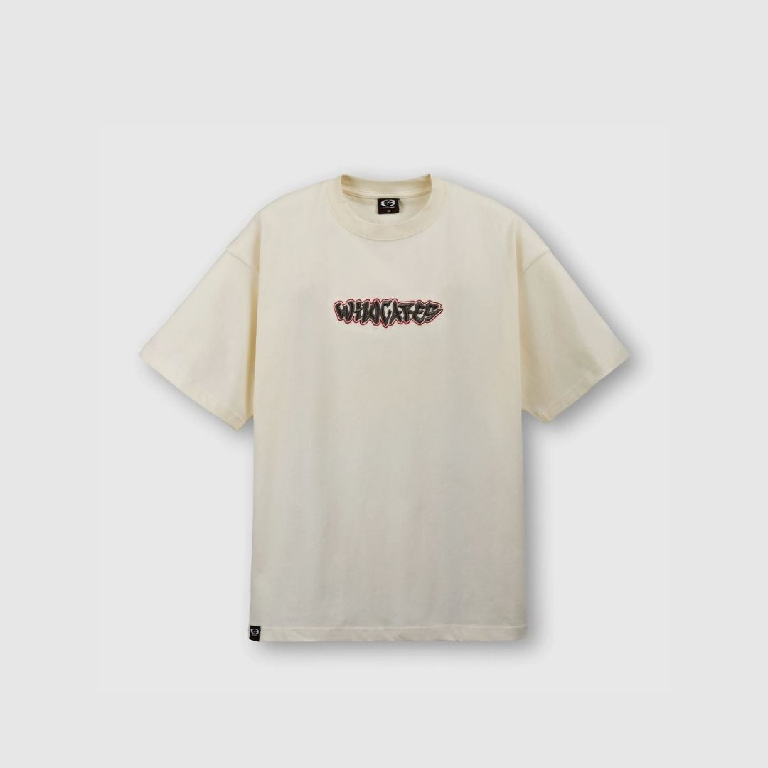 WHOCARES ALL IN EMBROIDERY TEE CREAM