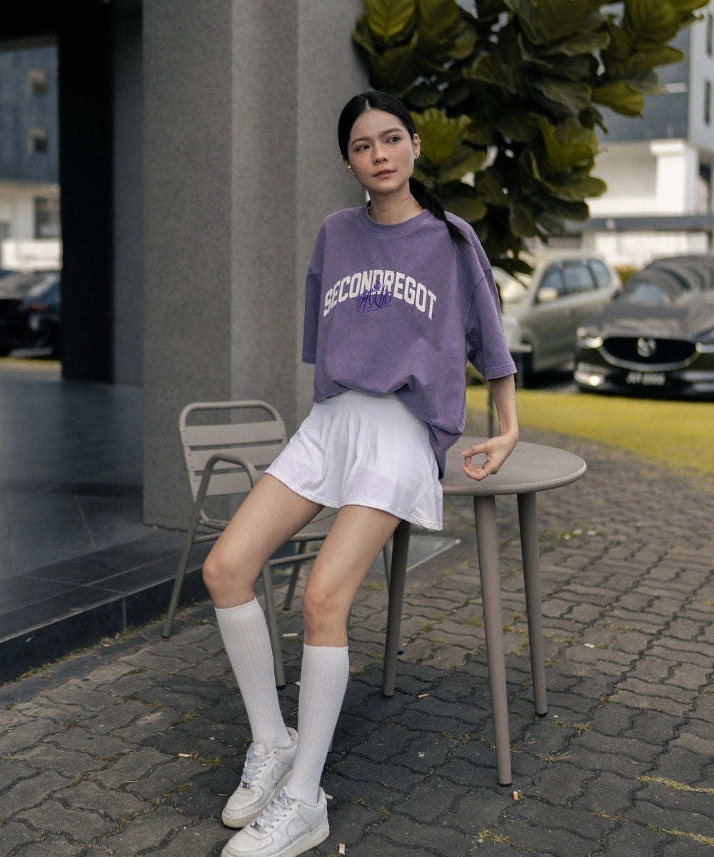 2ND WASHED RIFT TEE PURPLE