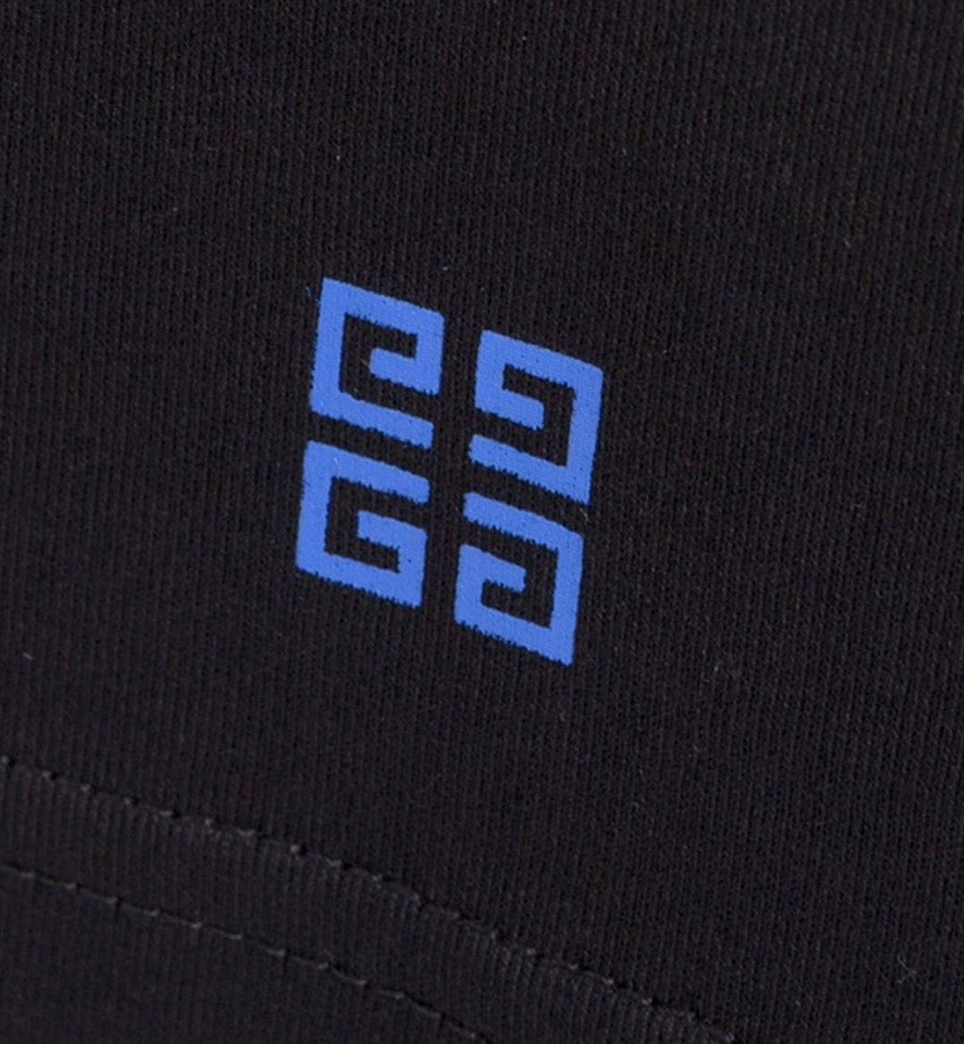 GIVENCHY LOGO BLACK BLUE TEE