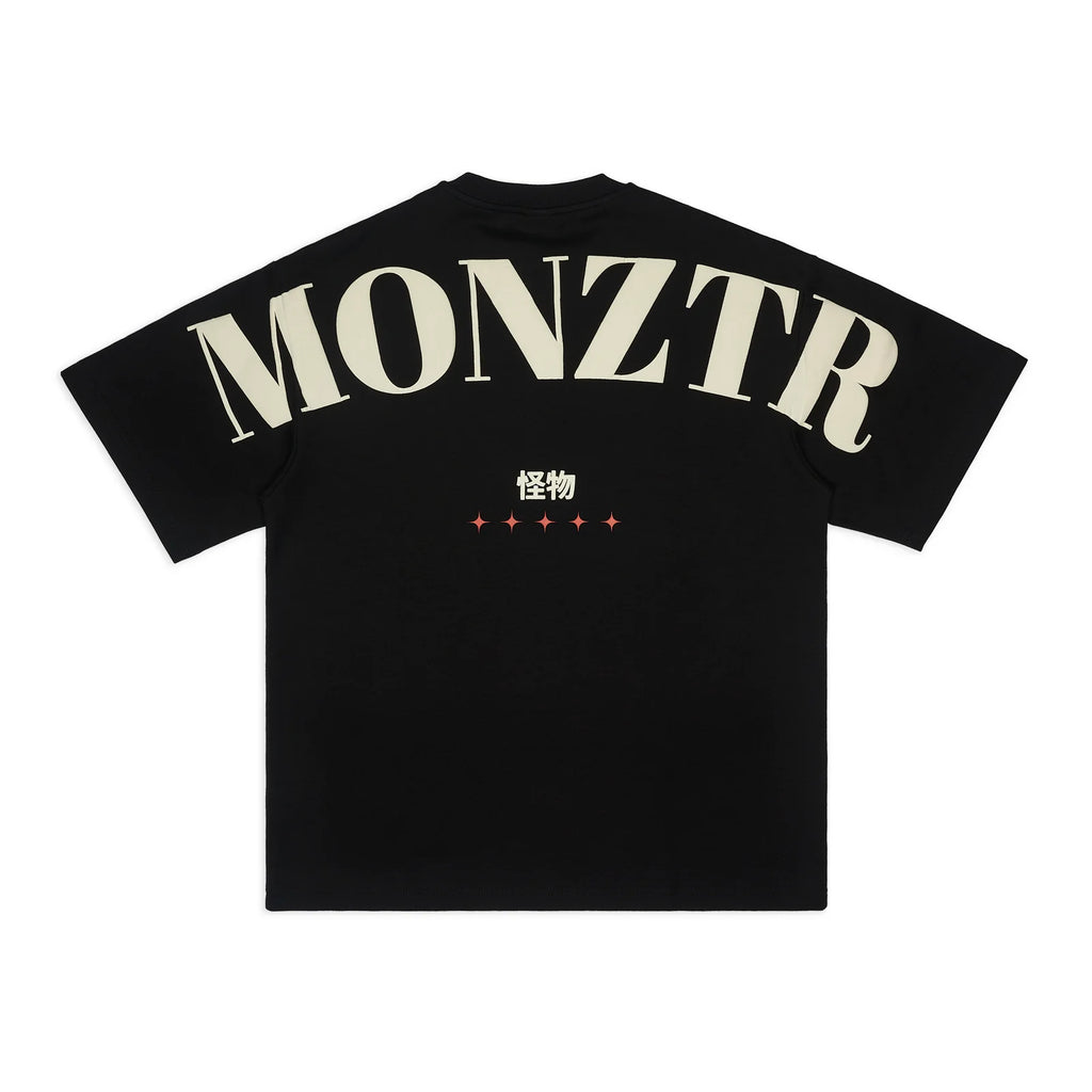 MONZTR PUFF TEE BLACK
