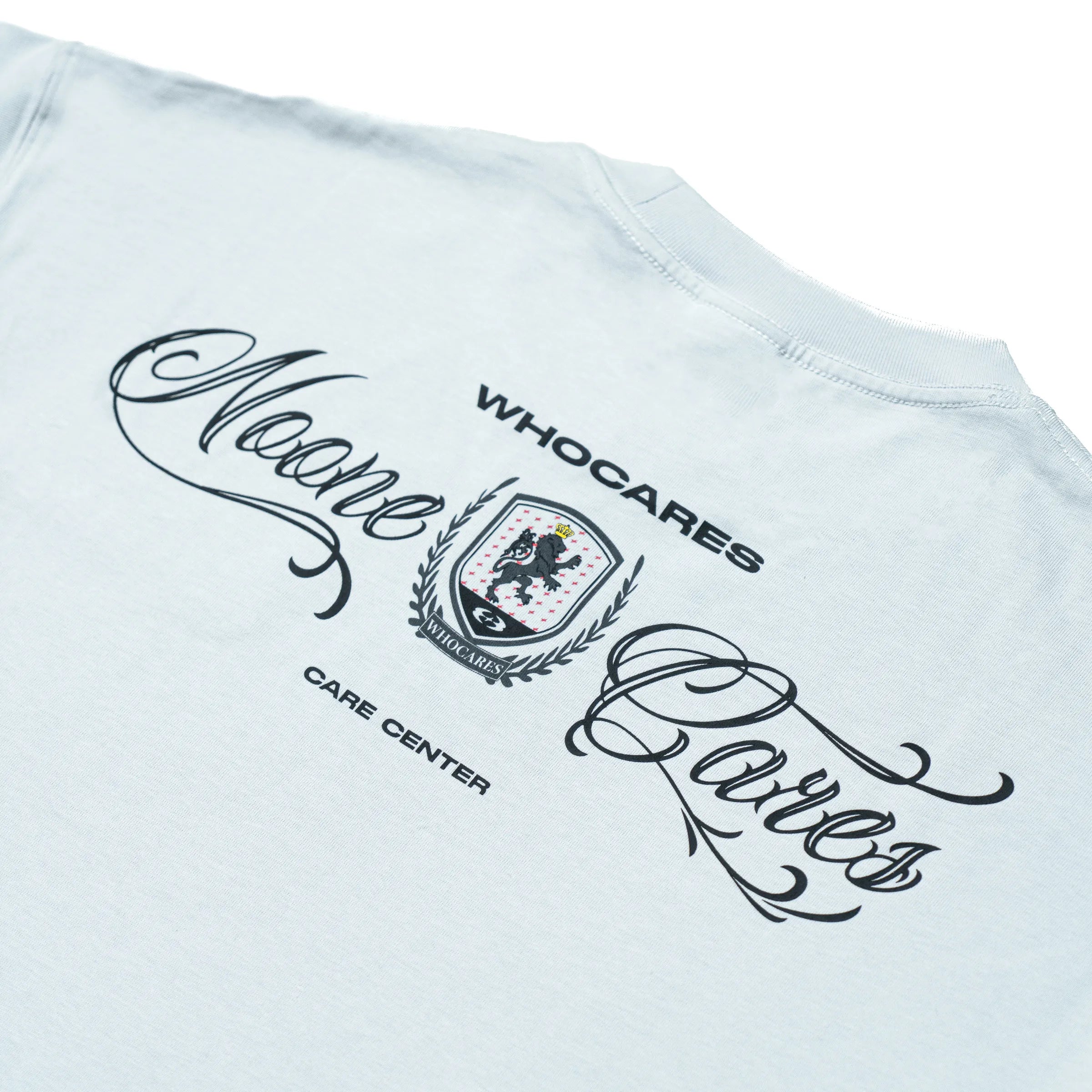 WHOCARE EMBLEM TEE GREY