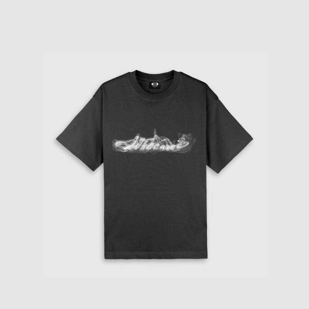 WHOCARES SMOKE LOGO TEE BLACK