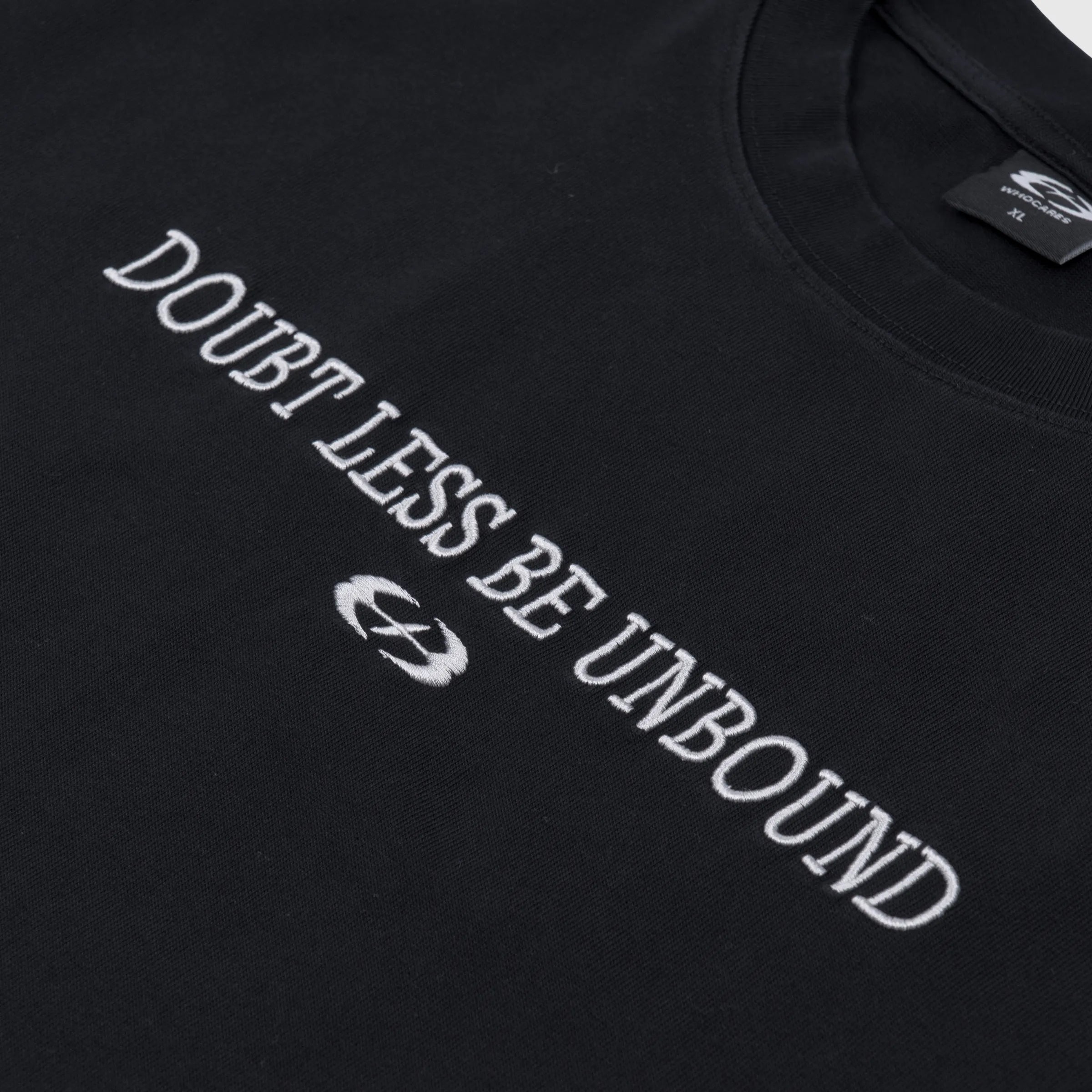 WHOCARES NO DOUBT TEE BLACK