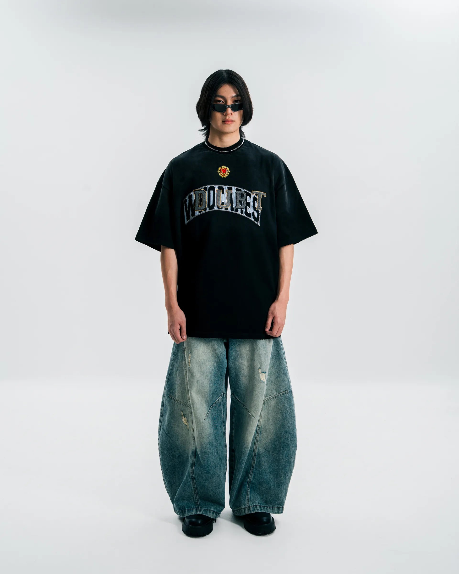 WHOCARES DOUBT PATCH TEE BLACK