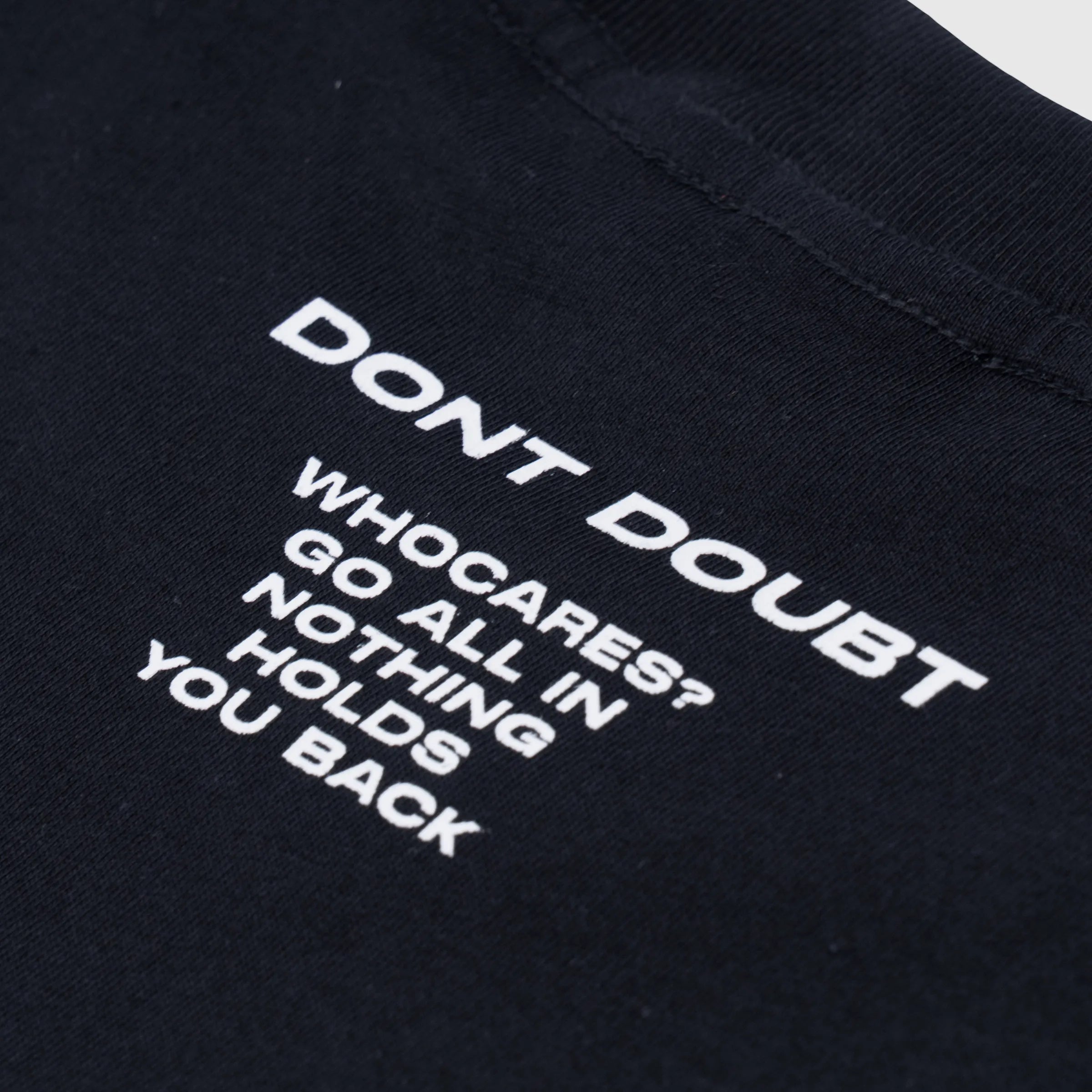 WHOCARES ALL IN EMBROIDERY TEE BLACK