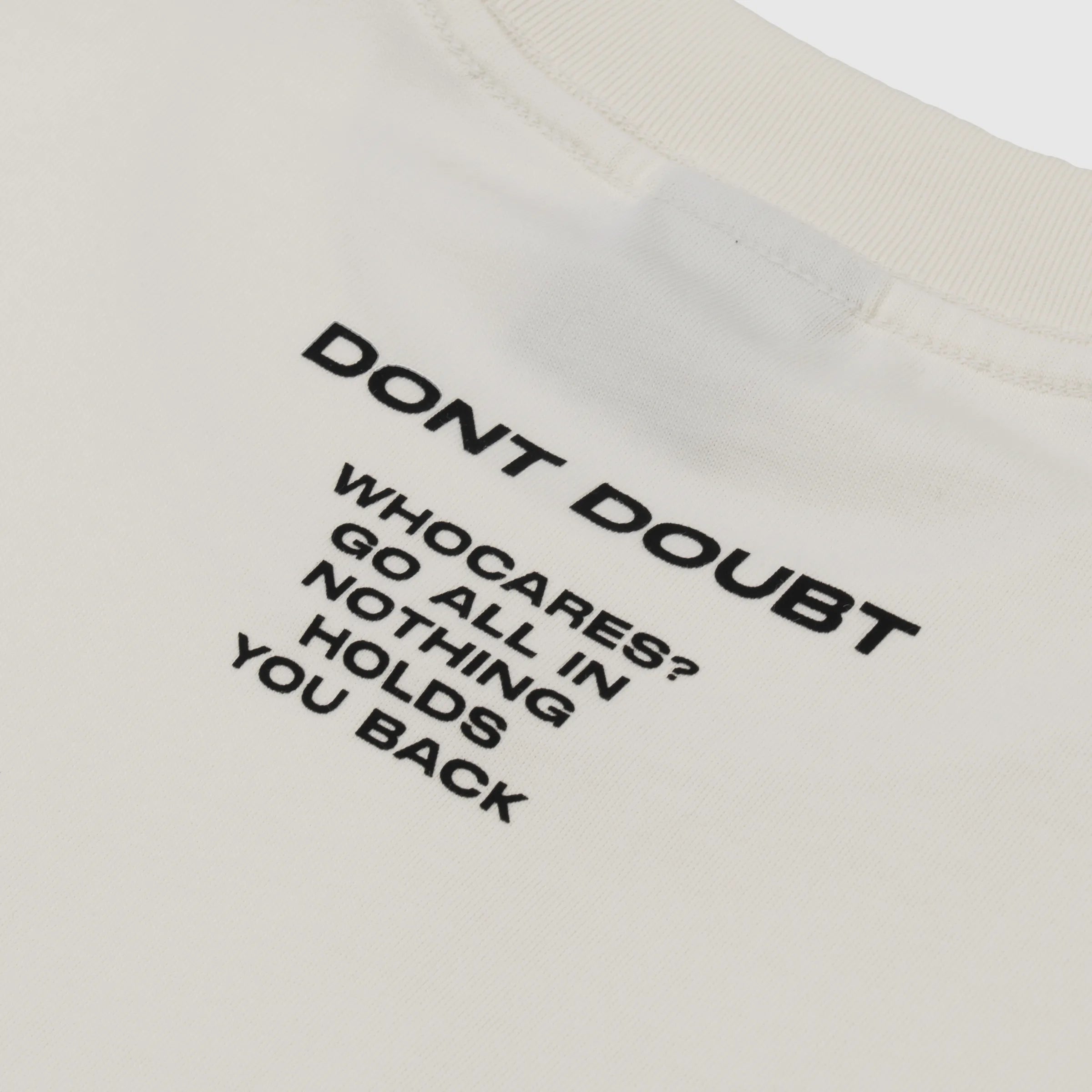 WHOCARES ALL IN EMBROIDERY TEE CREAM