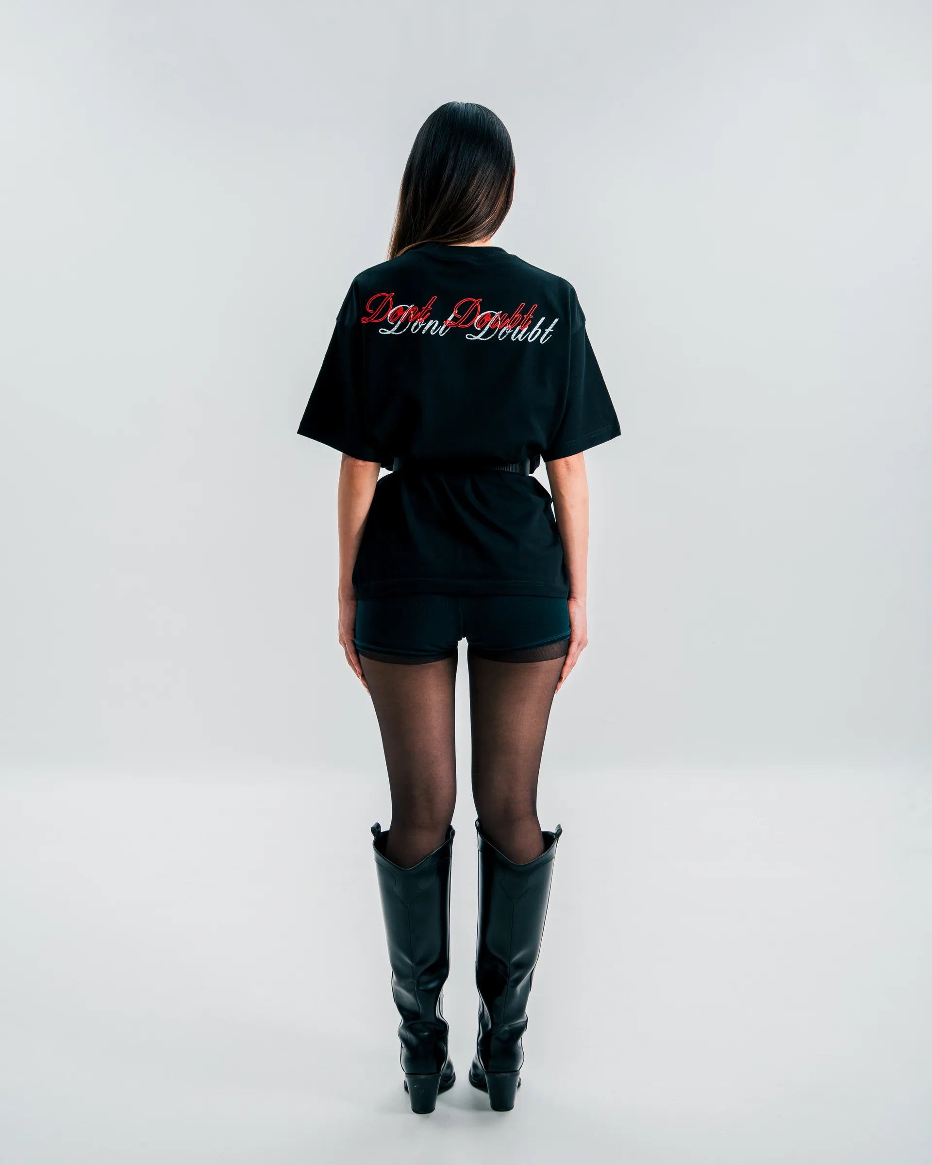WHOCARES DD VARSITY TEE BLACK