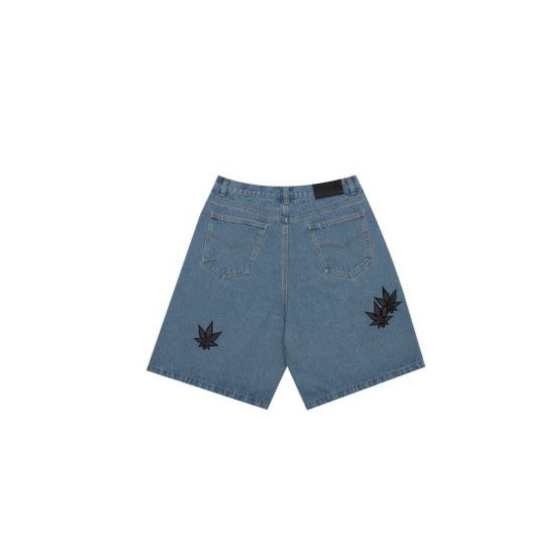 STONED. REFORM JORTS SHORT BLUE