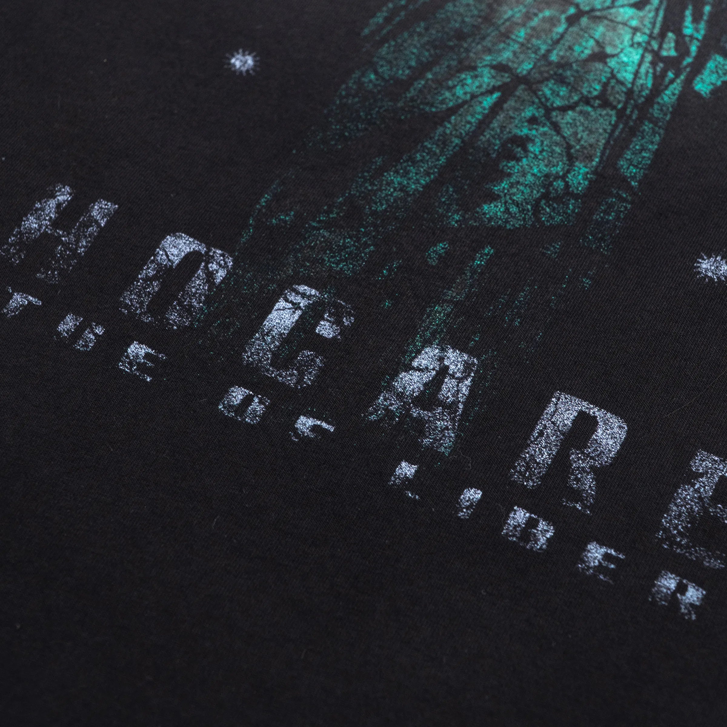 WHOCARES DISTRESSED STATUE TEE  BLACK