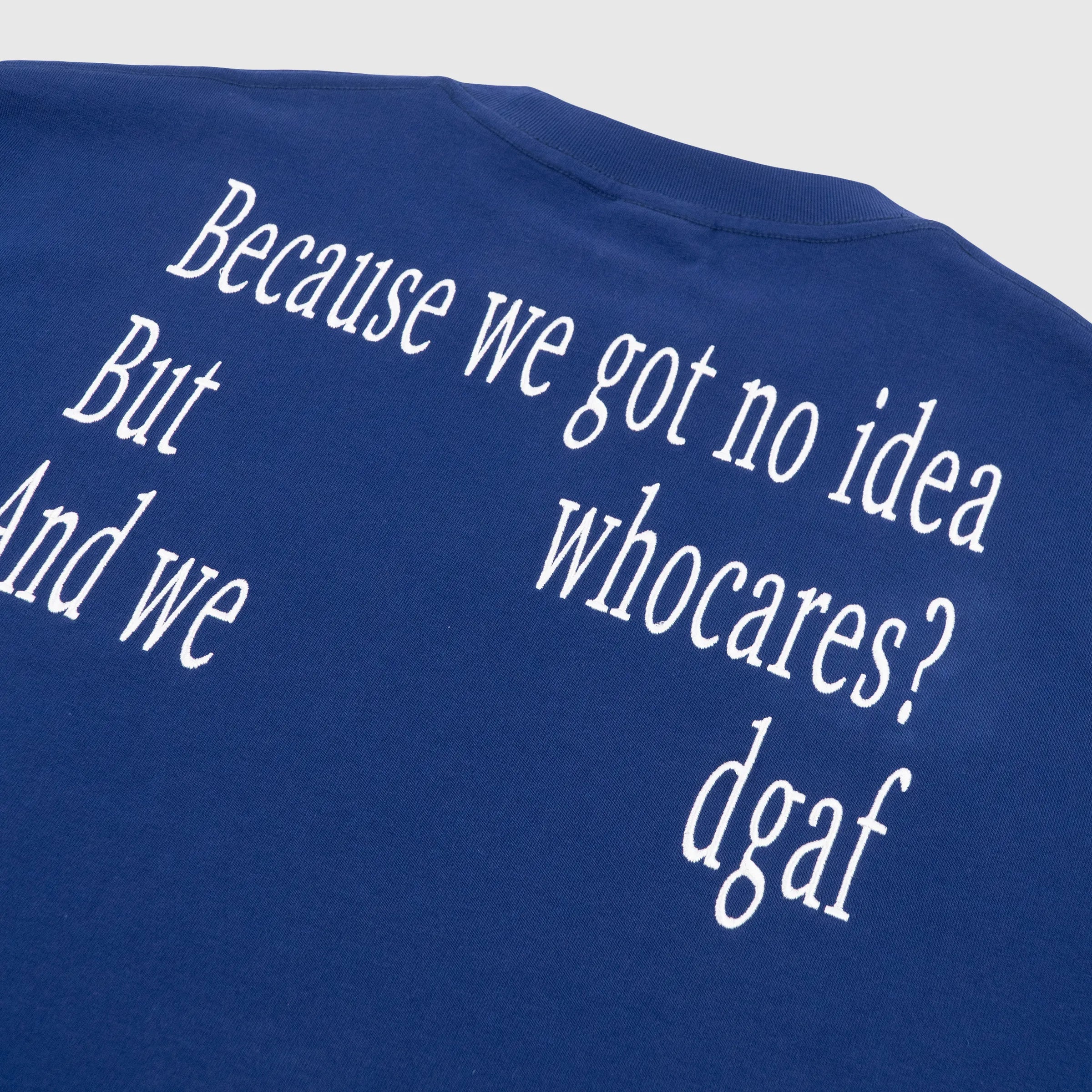 WHOCARES NO IDEA TEE BLUE