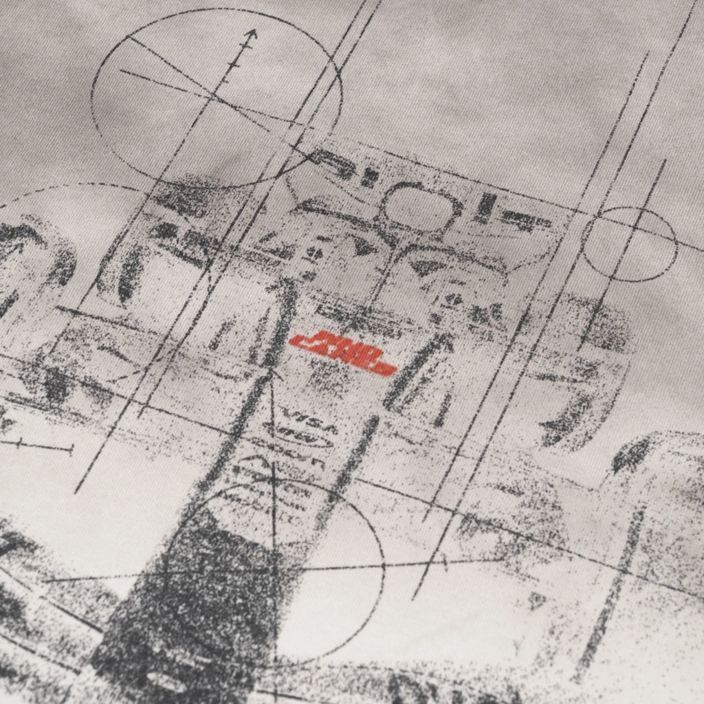 WHOCARES WASHED TURBO MODE TEE  WHITE