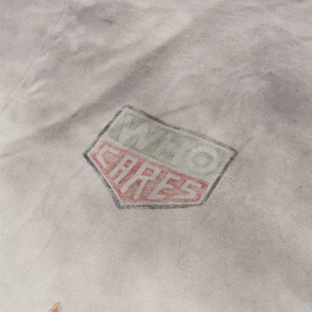 WHOCARES WASHED TURBO MODE TEE  WHITE