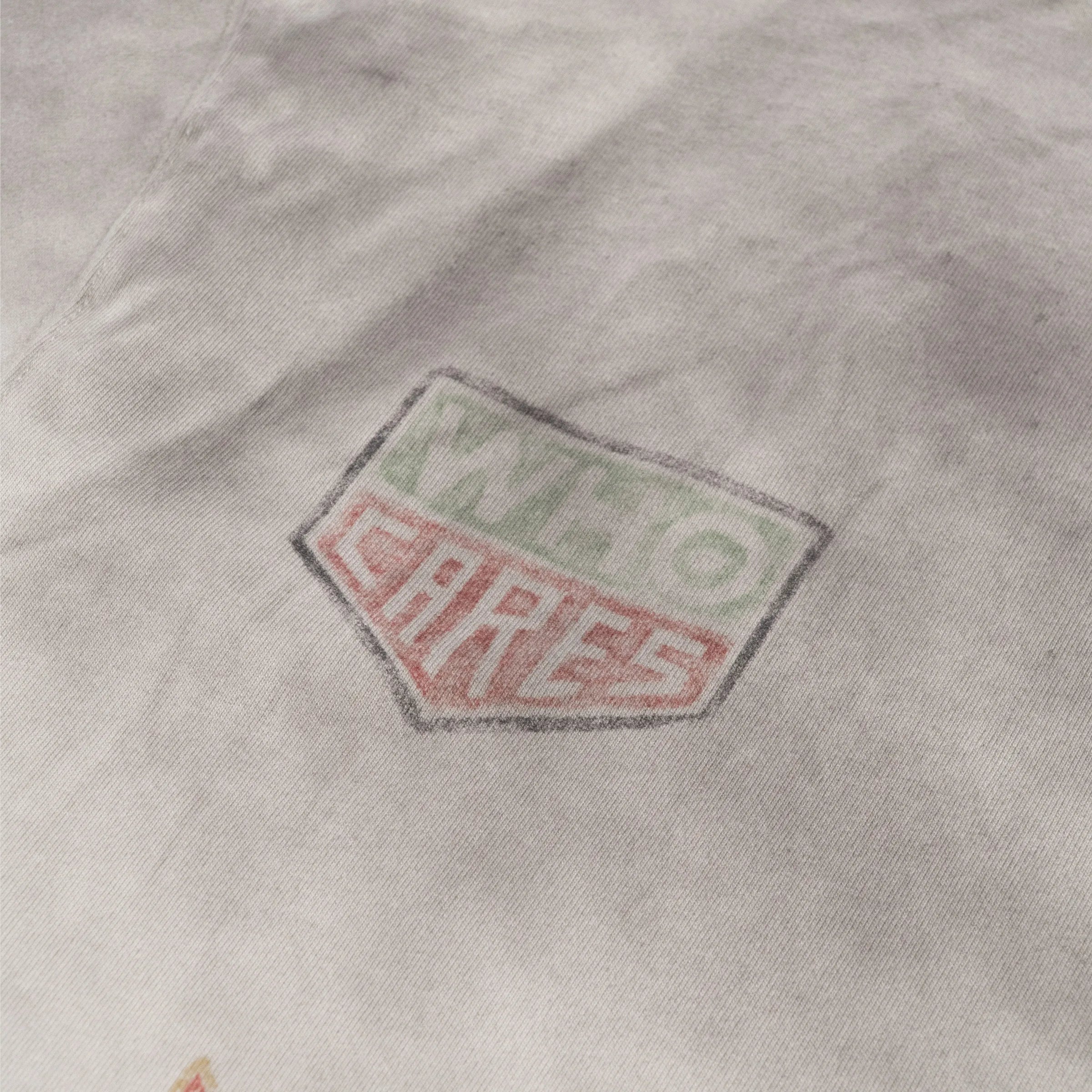 WHOCARES WASHED TURBO MODE TEE  WHITE