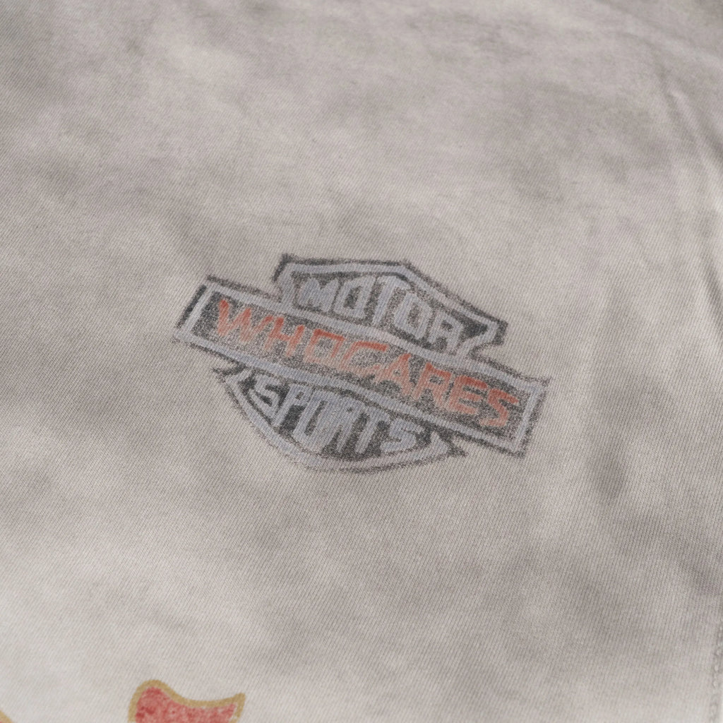 WHOCARES WASHED TURBO MODE TEE  WHITE