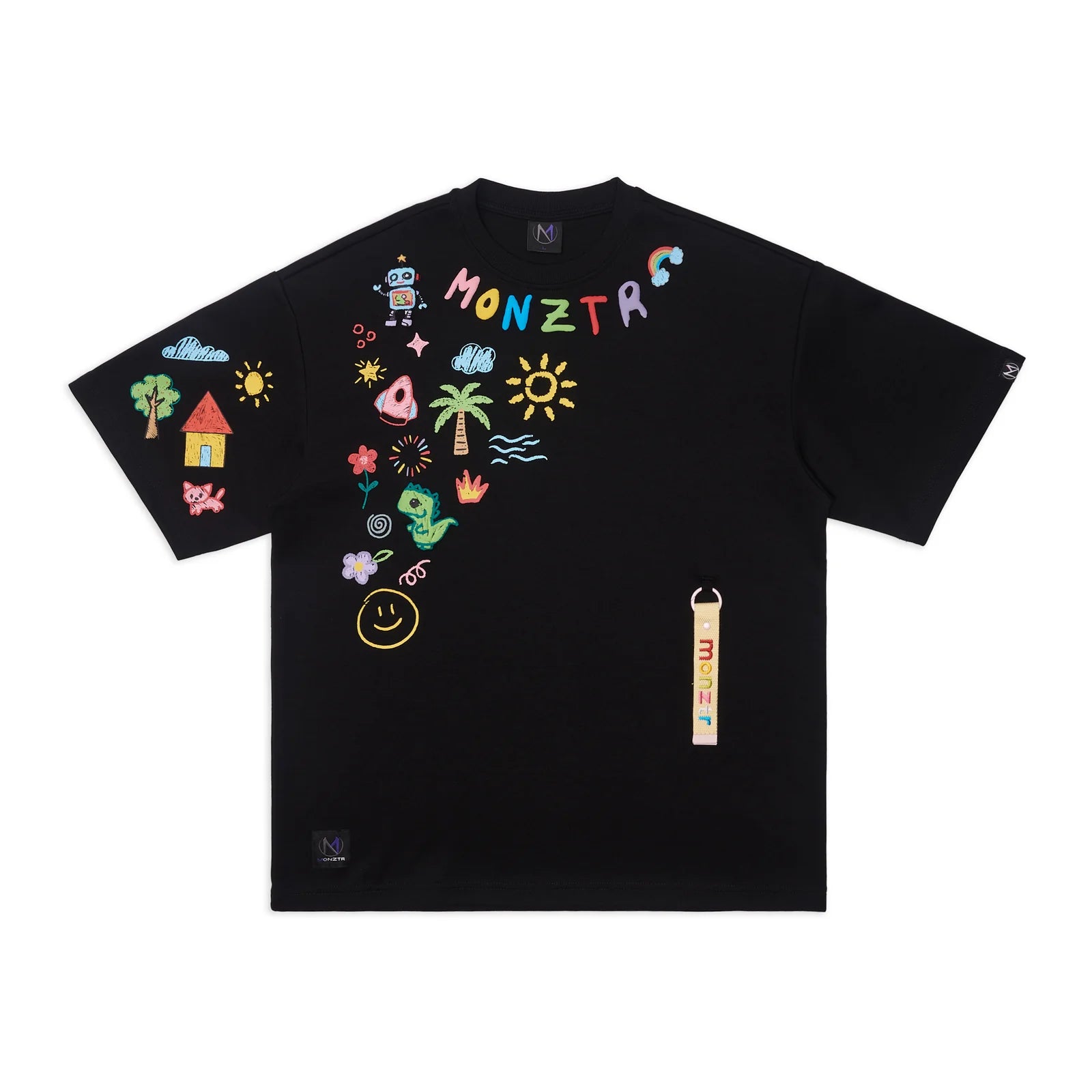 MONZTR CRAYON TEE BLACK