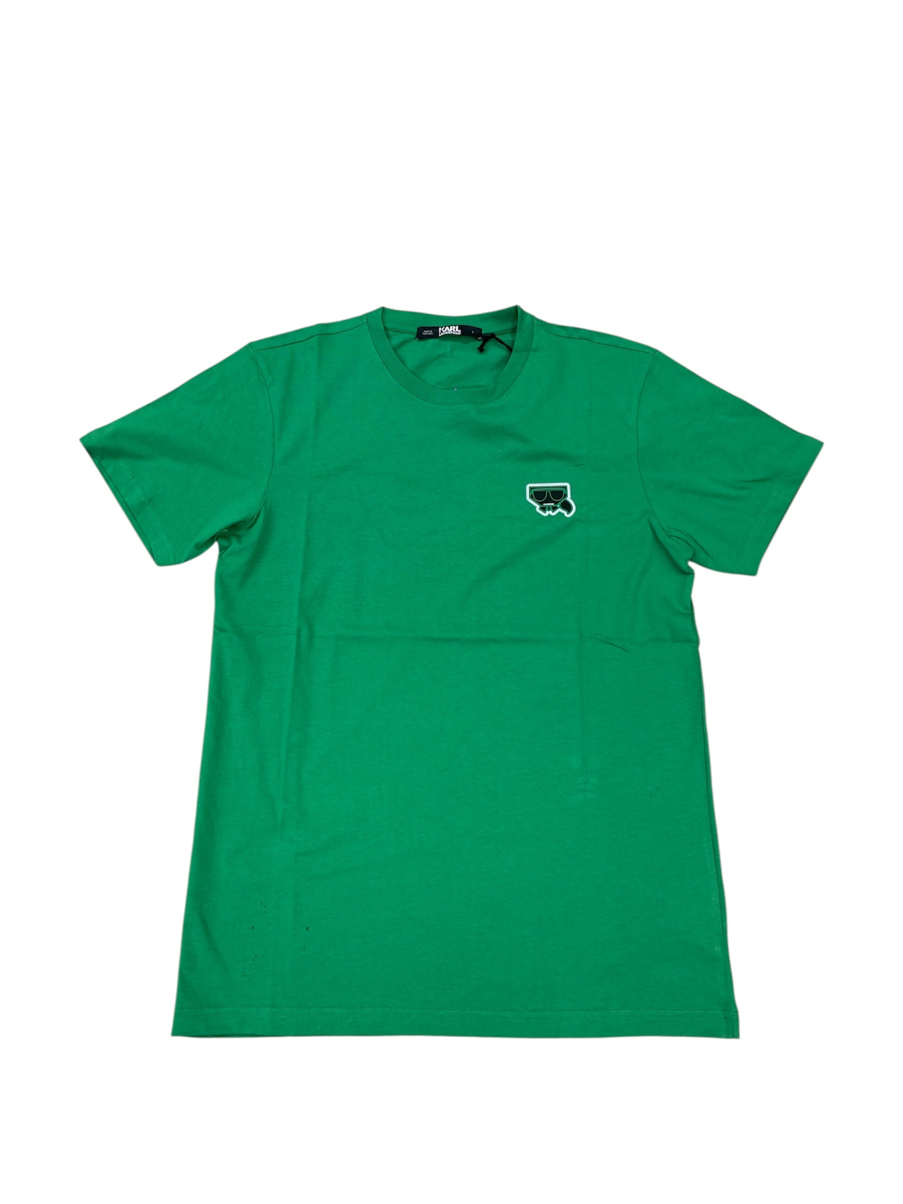 KARL SHADOW SMALL LOGO TEE GREEN