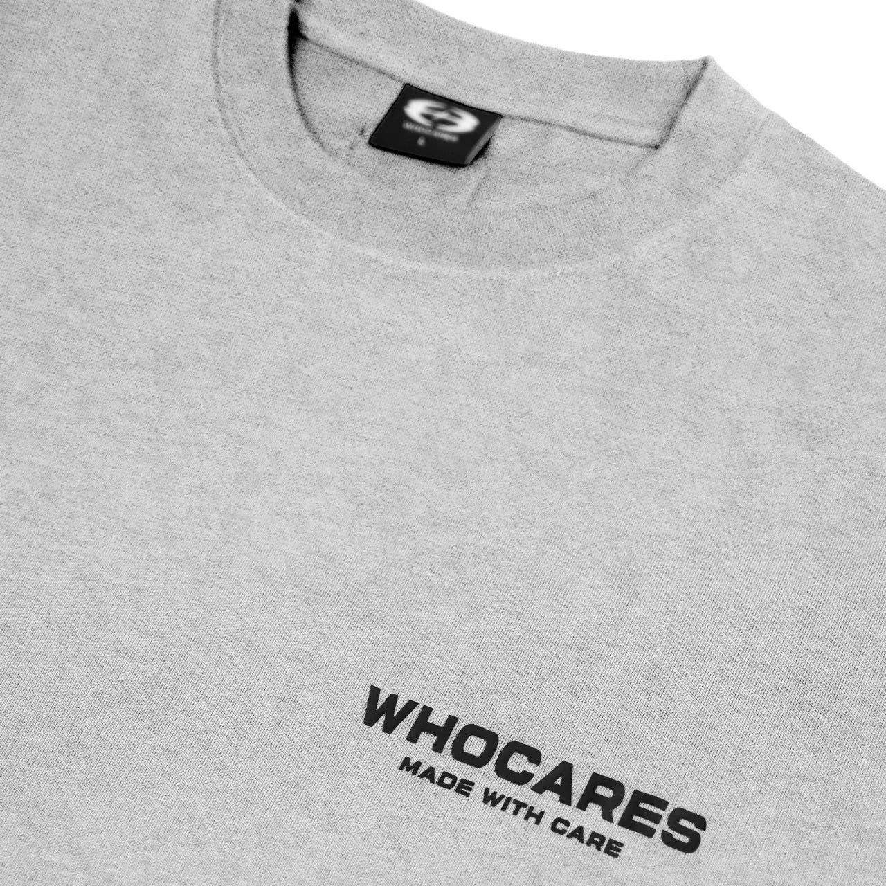 WHOCARES LOGO TEE GREY