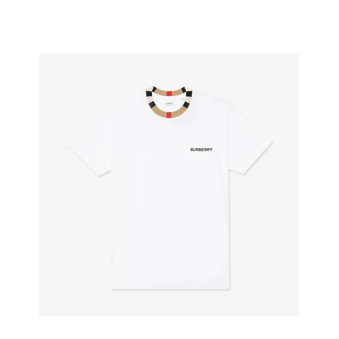 BURBERRY EMBRD TEE WHITE