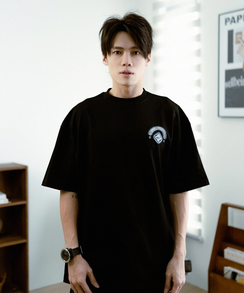 2ND LUMINOUS MARK TEE BLACK