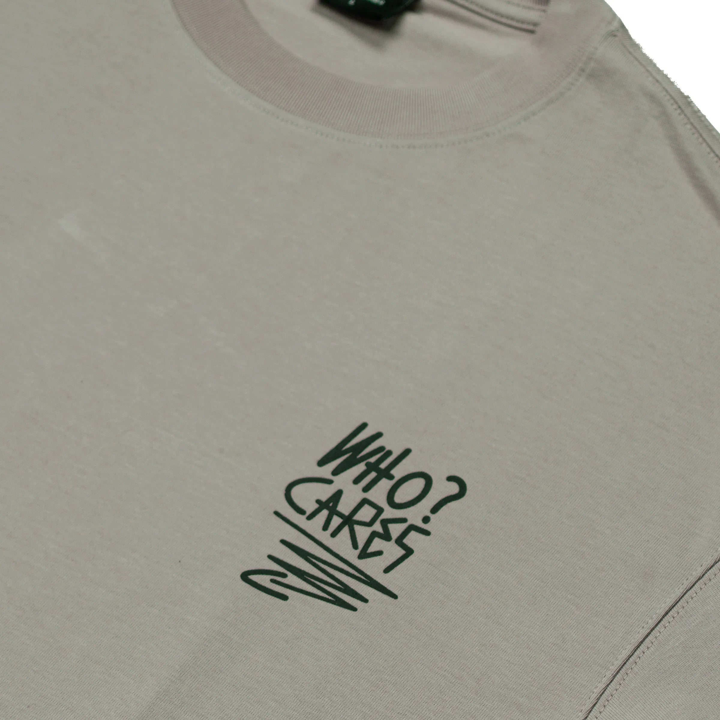 WHOCARES SMILEY KHAKI TEE