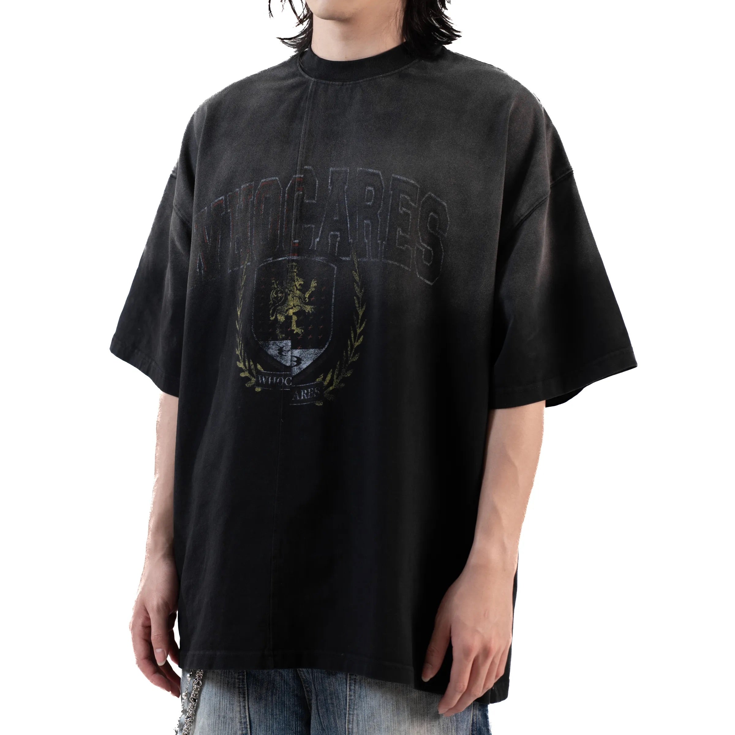 WHOCARES WASHED EMBLEM TEE