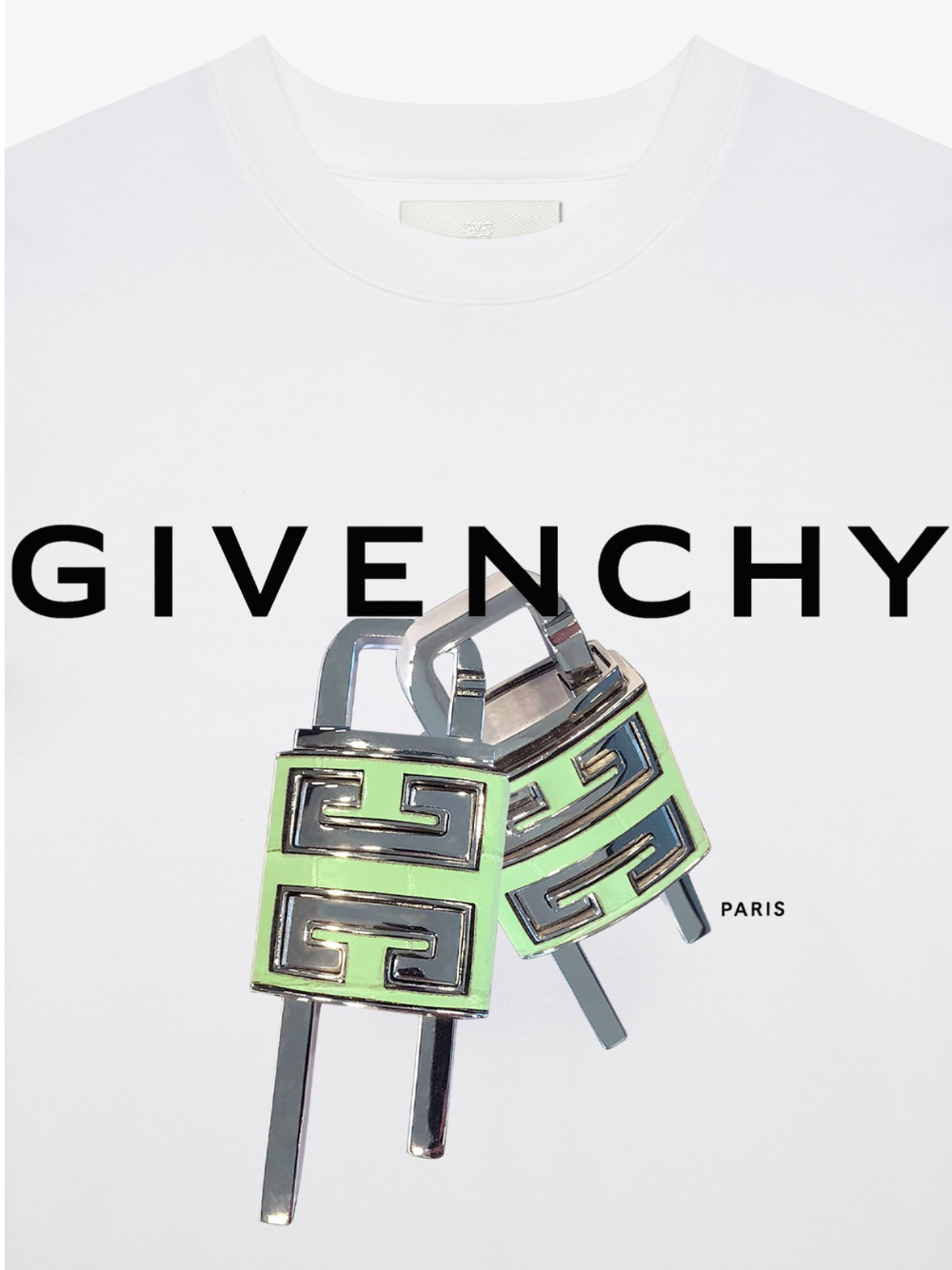 GIVENCHY LOCK TEE WHITE