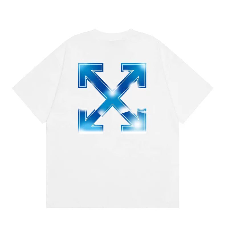 OFFWHITE BLUE METAL ARROW TEE