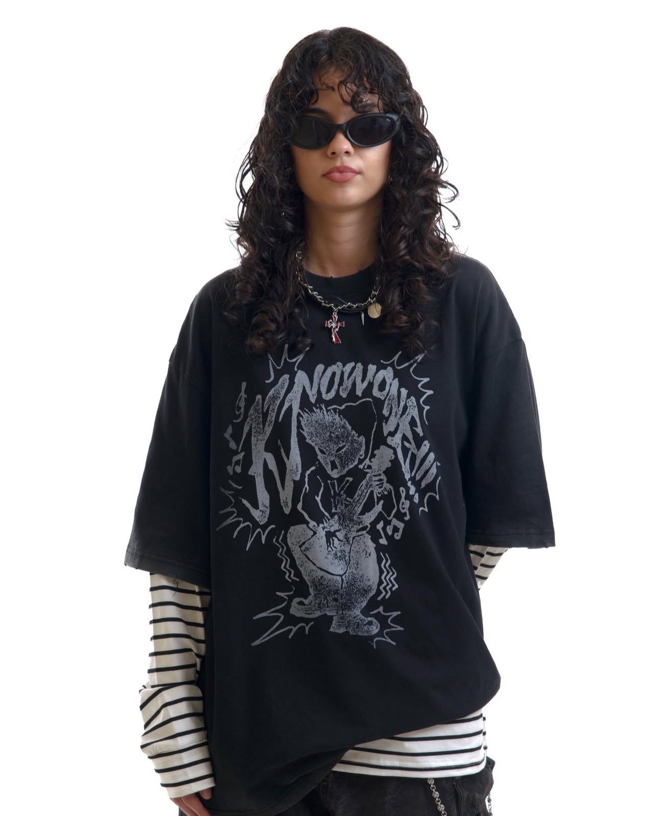 KNOWONE BAND ROCK TEE BLACK