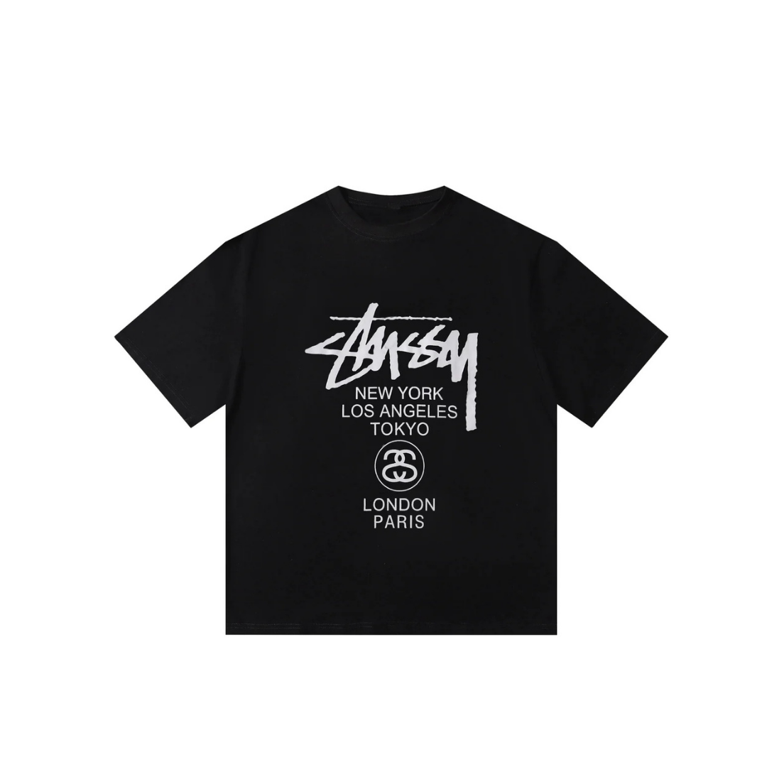STUSSY SHAKES TEE BLACK