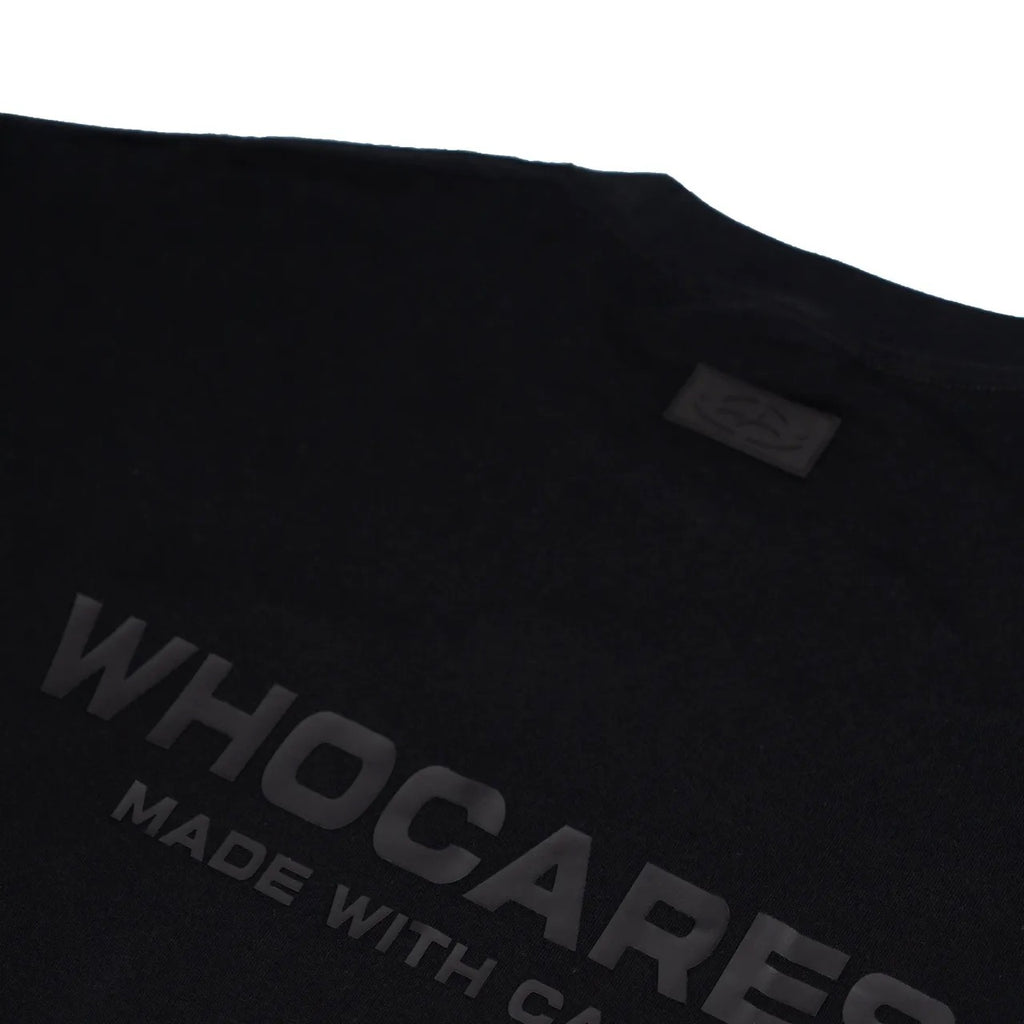 WHOCARES LOGO TEE BLACK