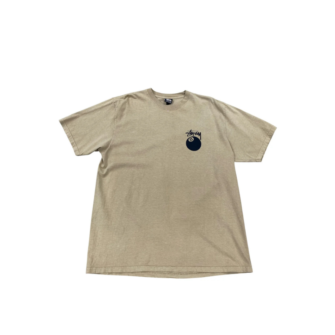 STUSSY 8 BALL KHAKI TEE