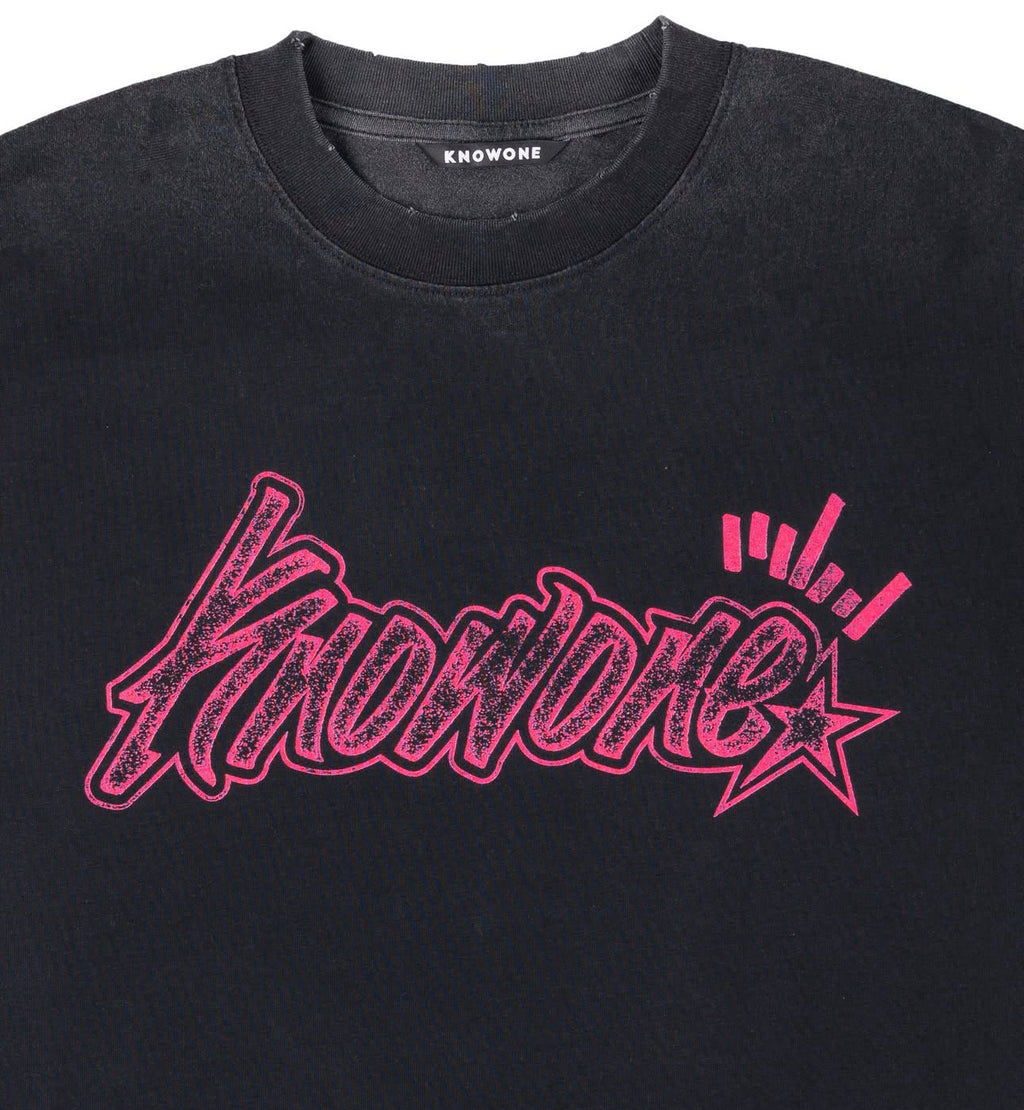 KNOWONE GRAFFITI TEE BLACK