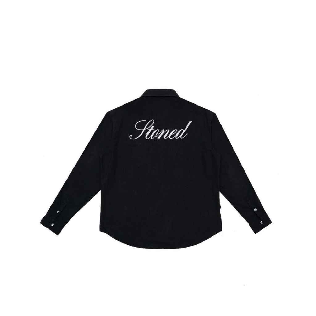 STONED BLESSED 25 SHIRT BLACK