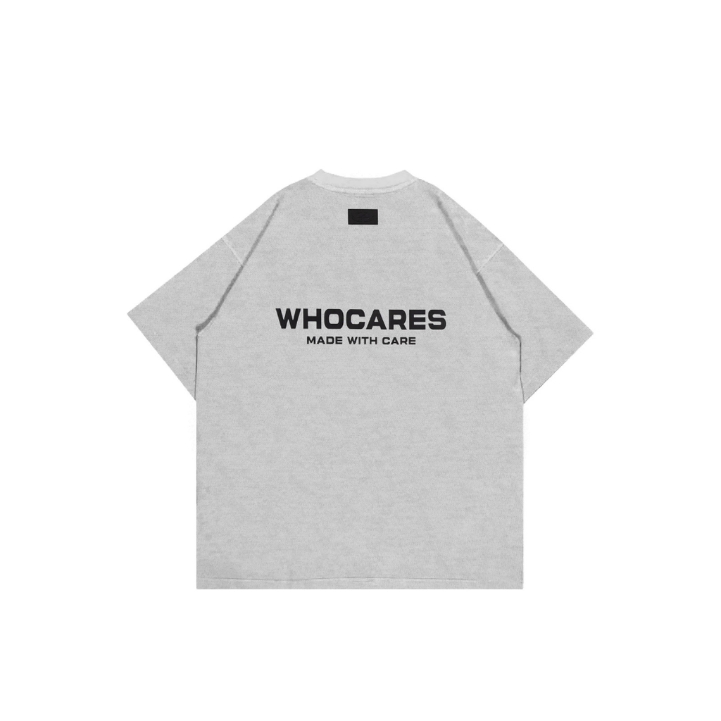 WHOCARES LOGO TEE GREY