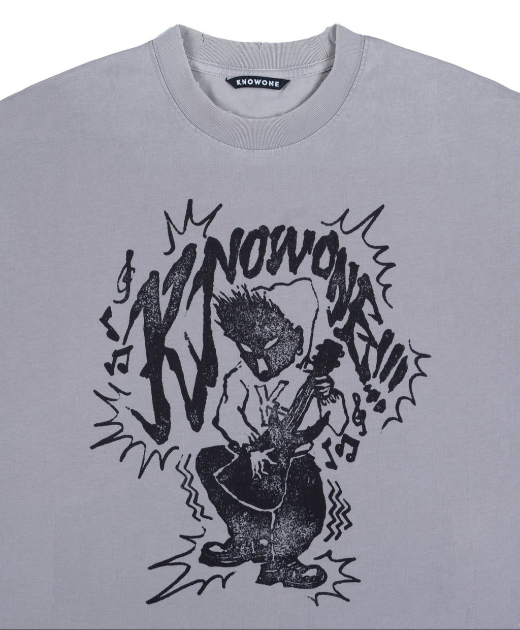 KNOWONE BAND ROCK TEE GREY