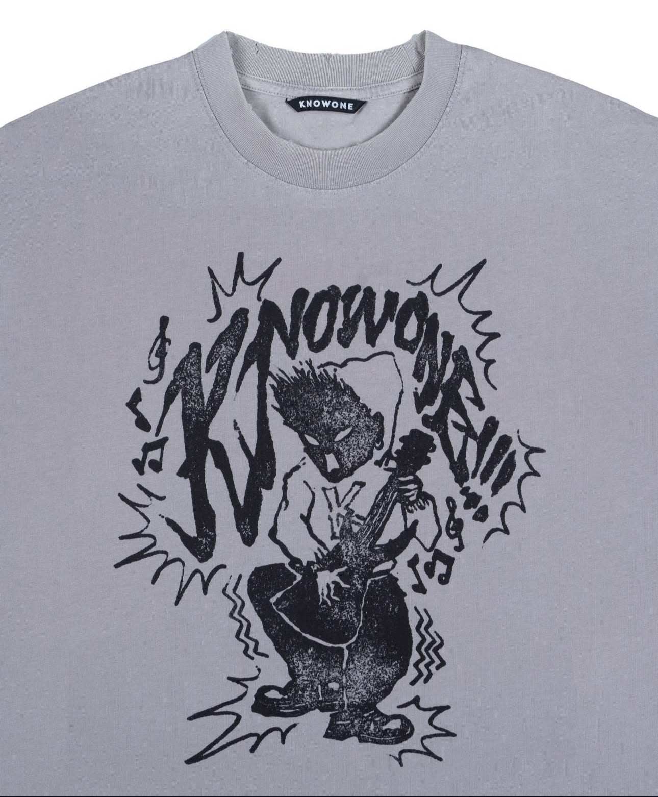 KNOWONE BAND ROCK TEE GREY