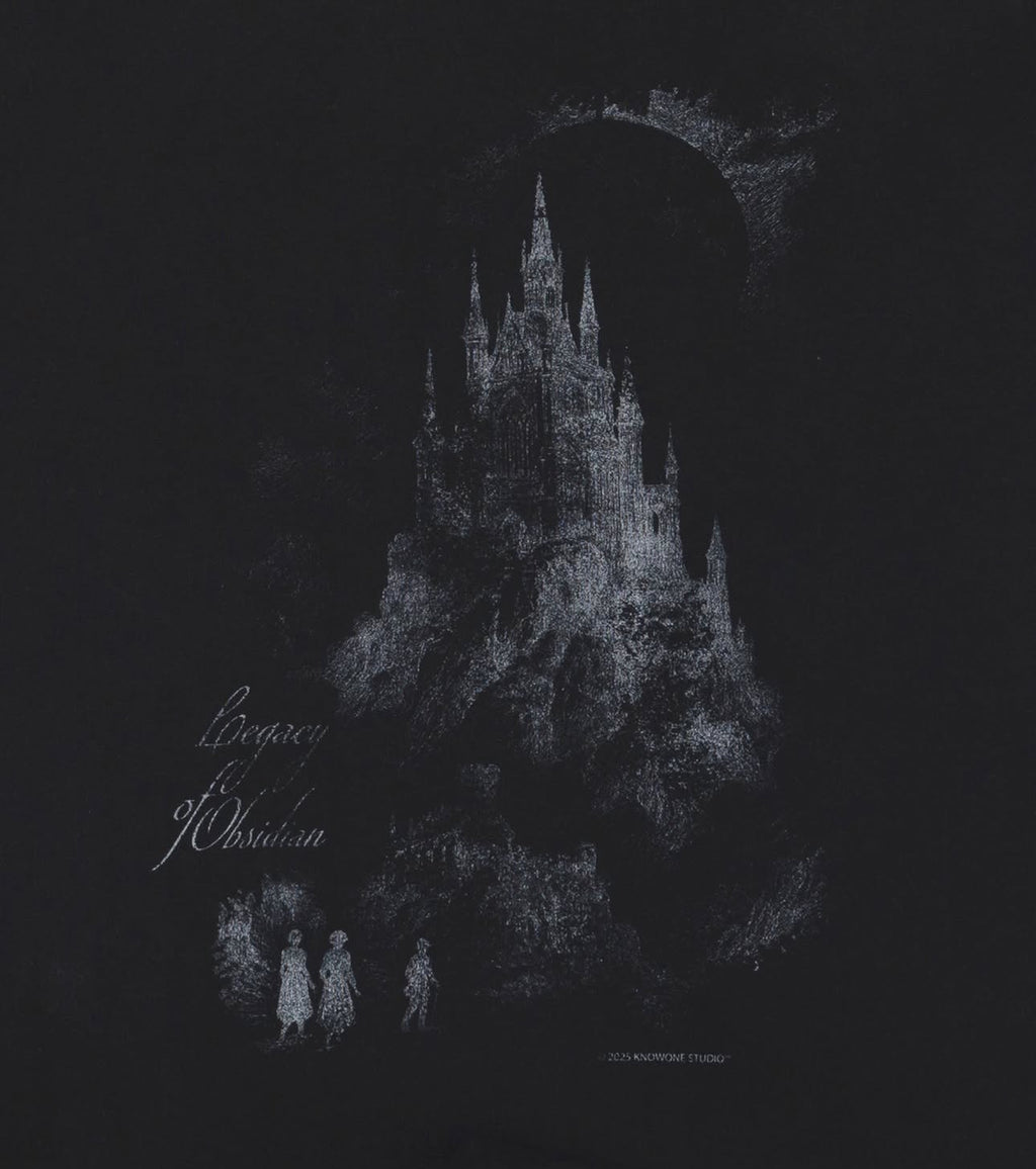 KNOWONE MEDIVAL CASTLE TEE BLACK