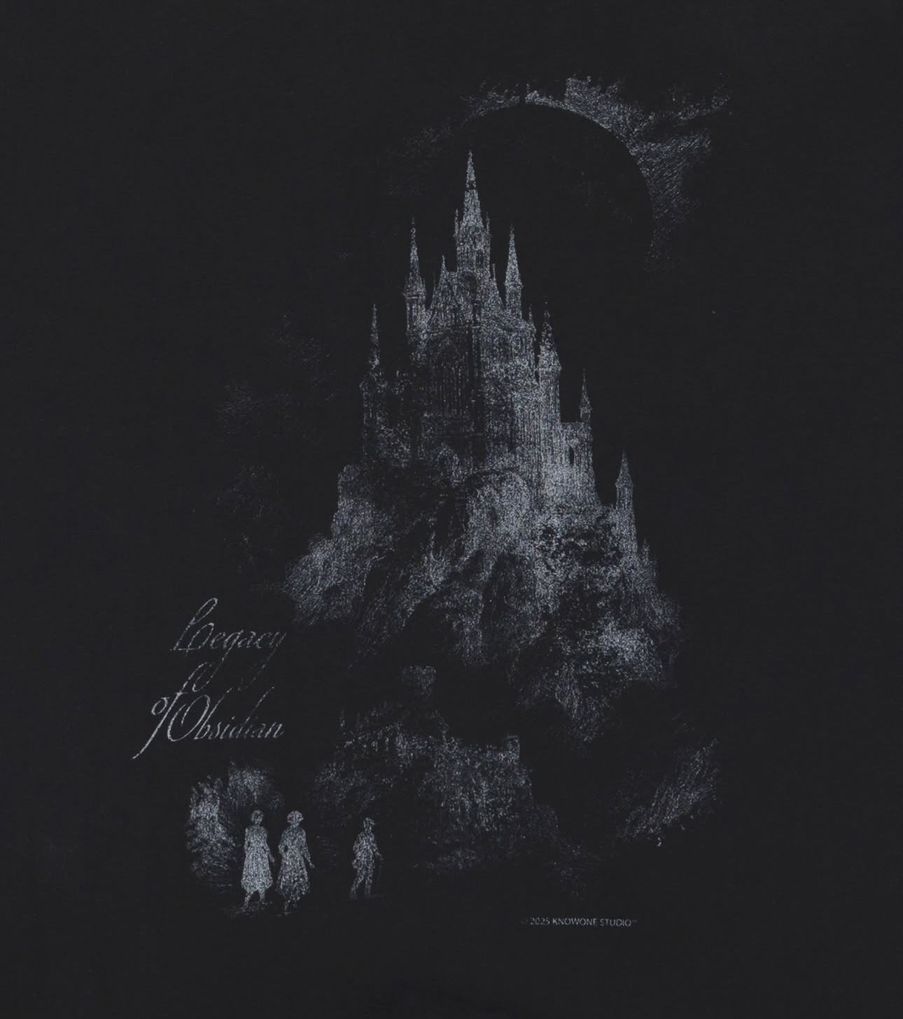 KNOWONE MEDIVAL CASTLE TEE BLACK