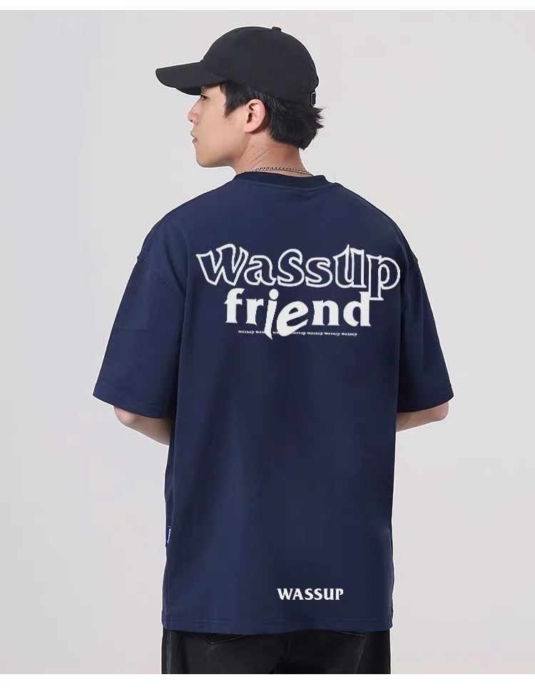 WASSUP FREN NAVY TEE