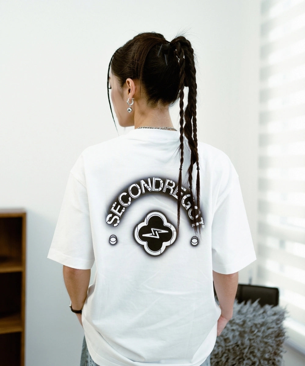 2ND LUMINOUS MARK TEE WHITE