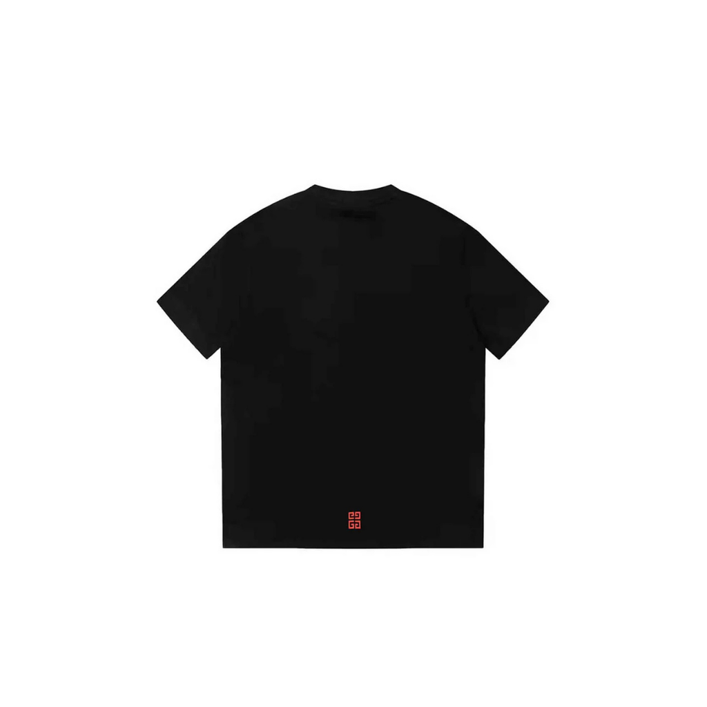 GIVENCHY LOGO BLACK RED TEE