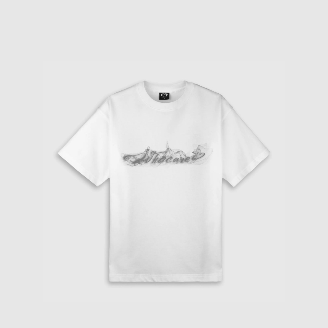 WHOCARES SMOKE LOGO TEE WHITE