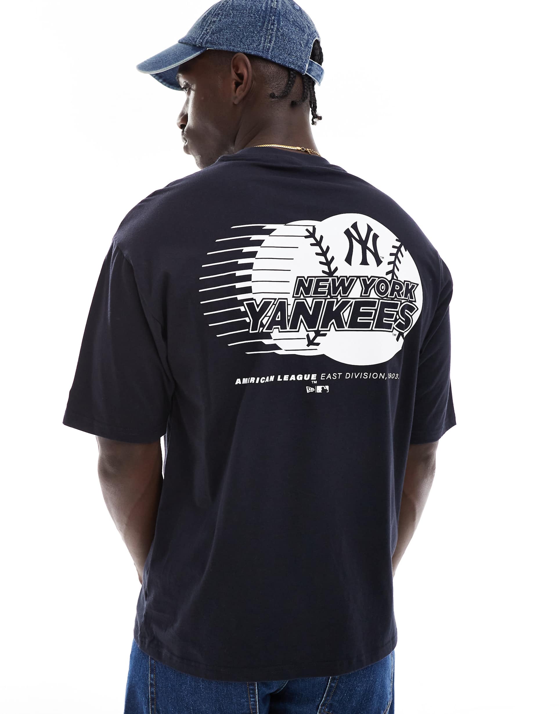 NEWERA YANKEES NAVY TEE