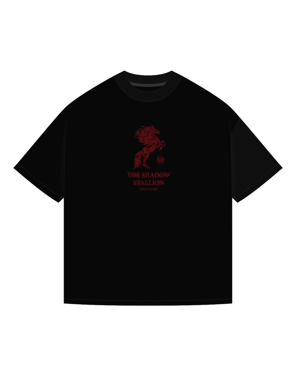 WHATEVER WAR HORSE TEE BLACK