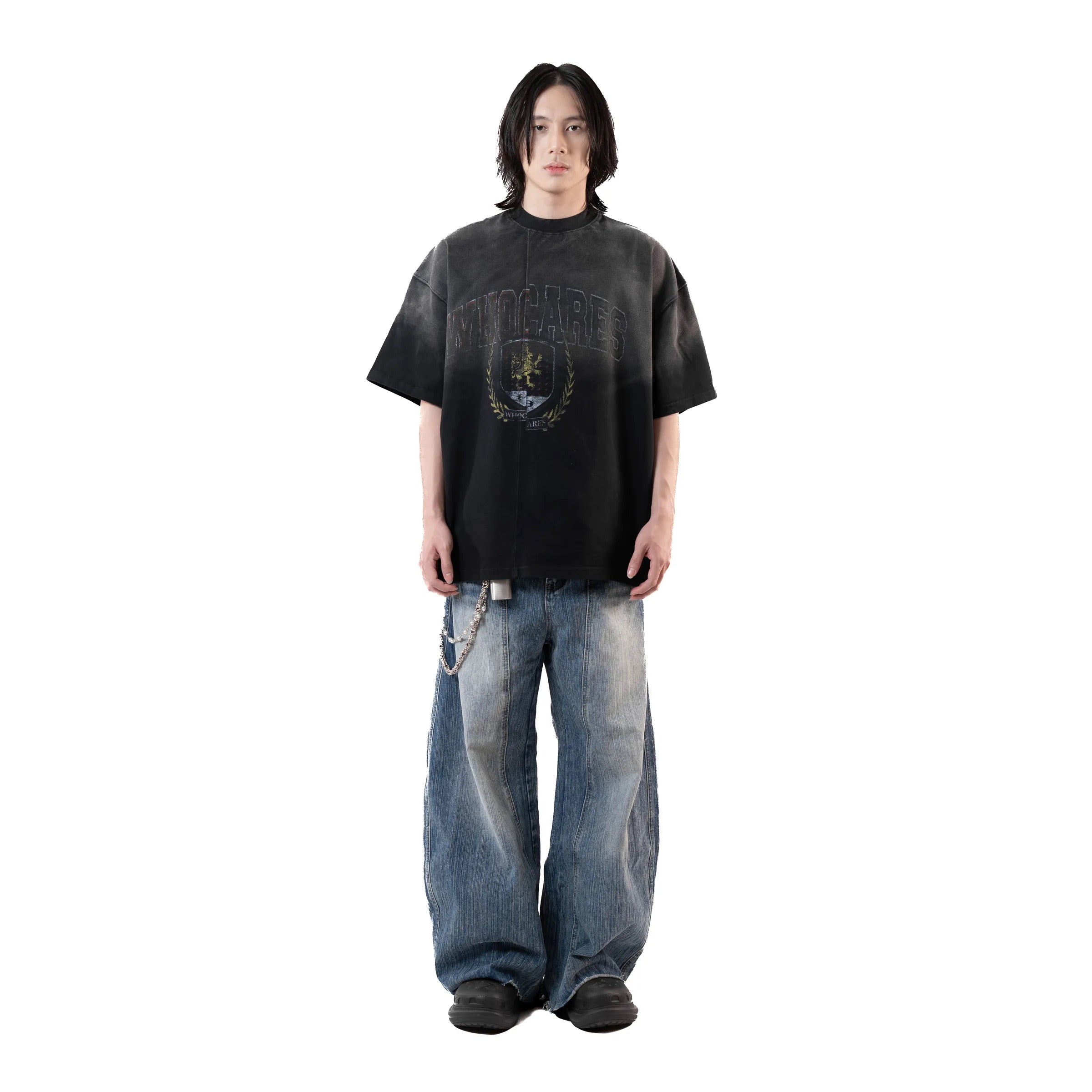 WHOCARES WASHED EMBLEM TEE