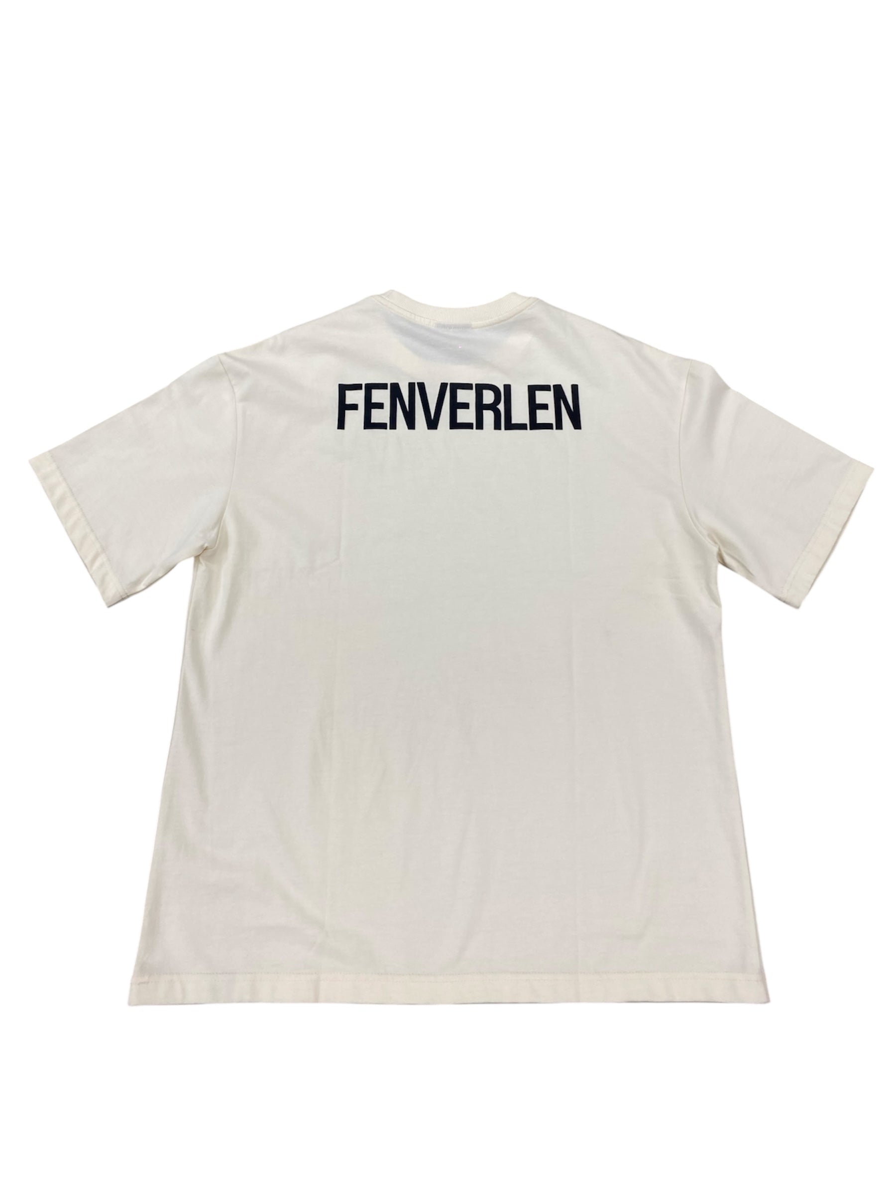 FENVERLAN EMBOSSED WORDING TEE CREAM