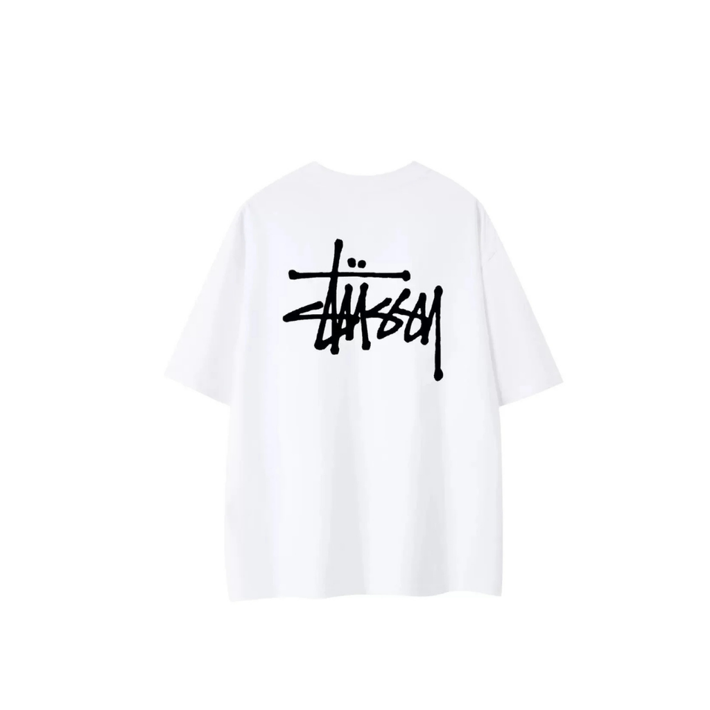 STUSSY BACIS TEE WHITE